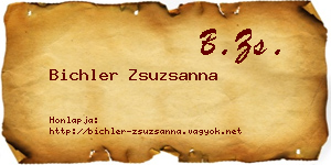 Bichler Zsuzsanna névjegykártya