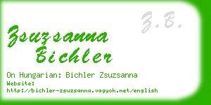 zsuzsanna bichler business card